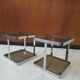 Paire de tables d'appoint ou bouts de canapé vintage