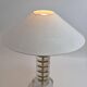 The Modern Scandinavian / Midcentury Modern table lamp with Orrefors glass and brass.