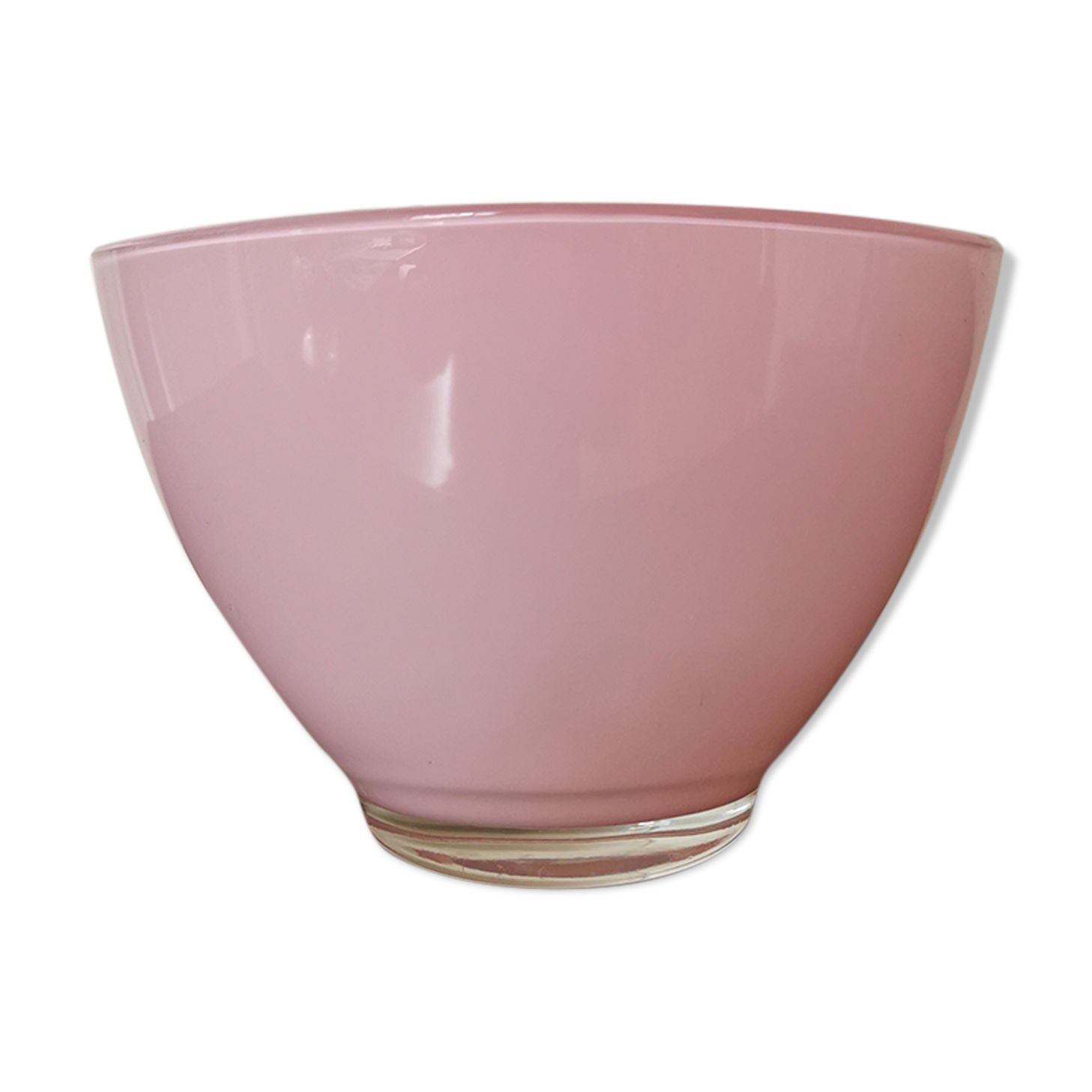 Pink glass vase