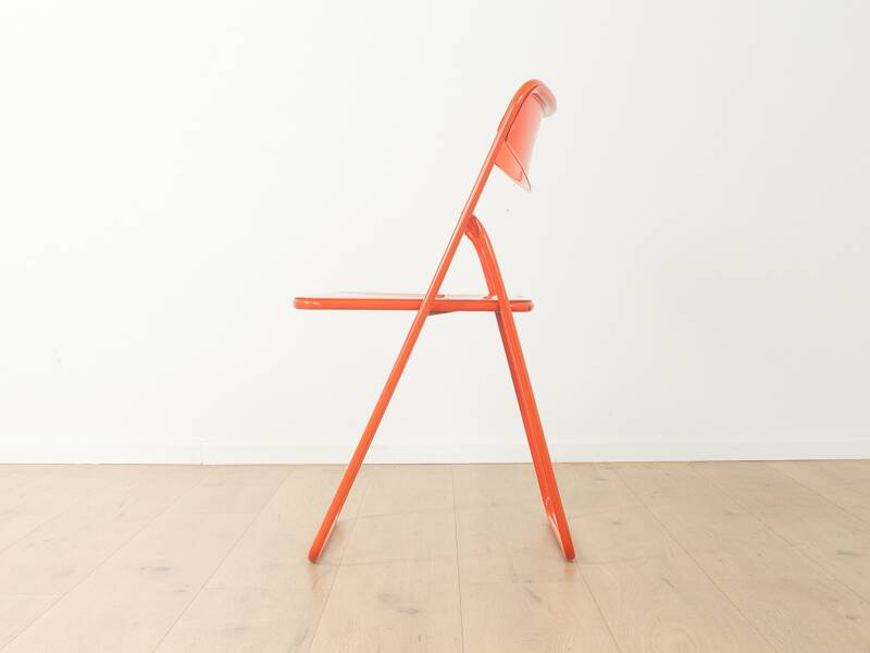 Timeless TED folding chairs by Niels Gammelgaard for IKEA from the 1970s in red (set of 4)