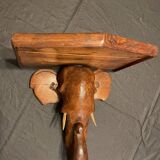 Wall console elephant head