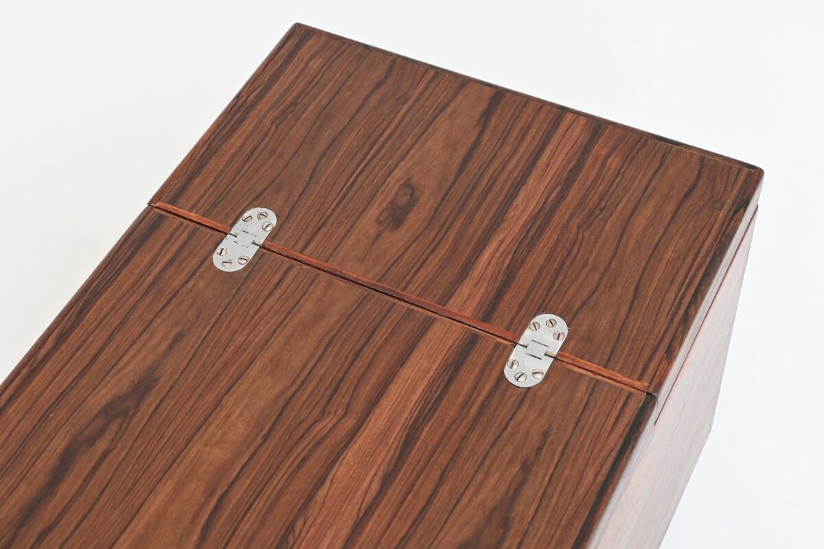 Poul Norreklit dry bar in rosewood Dyrlund Denmark 1960