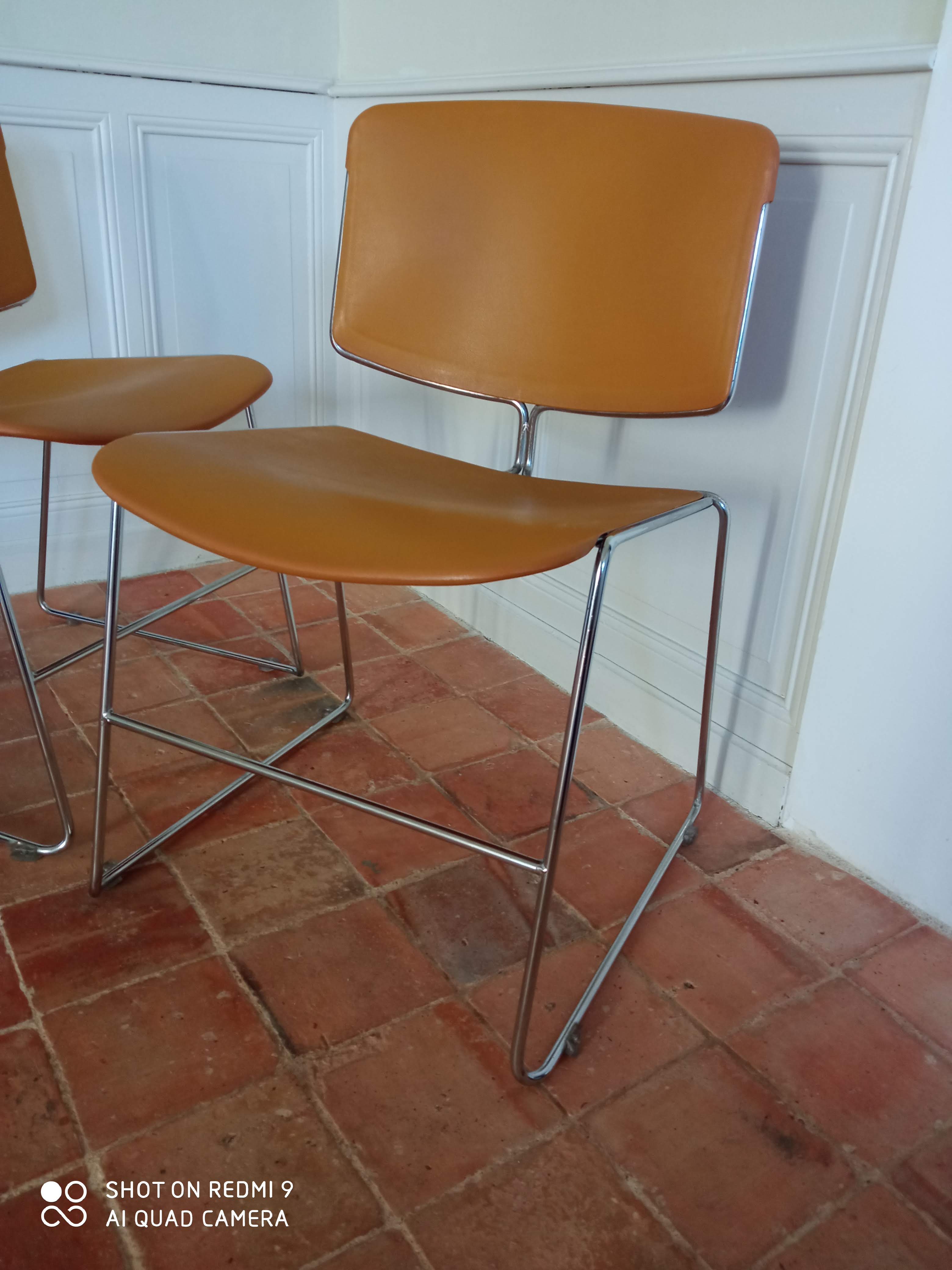 Pair of Max Stacker chairs for Steelcase strafor