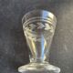 12 liqueur glasses – guilloché crystal – art deco