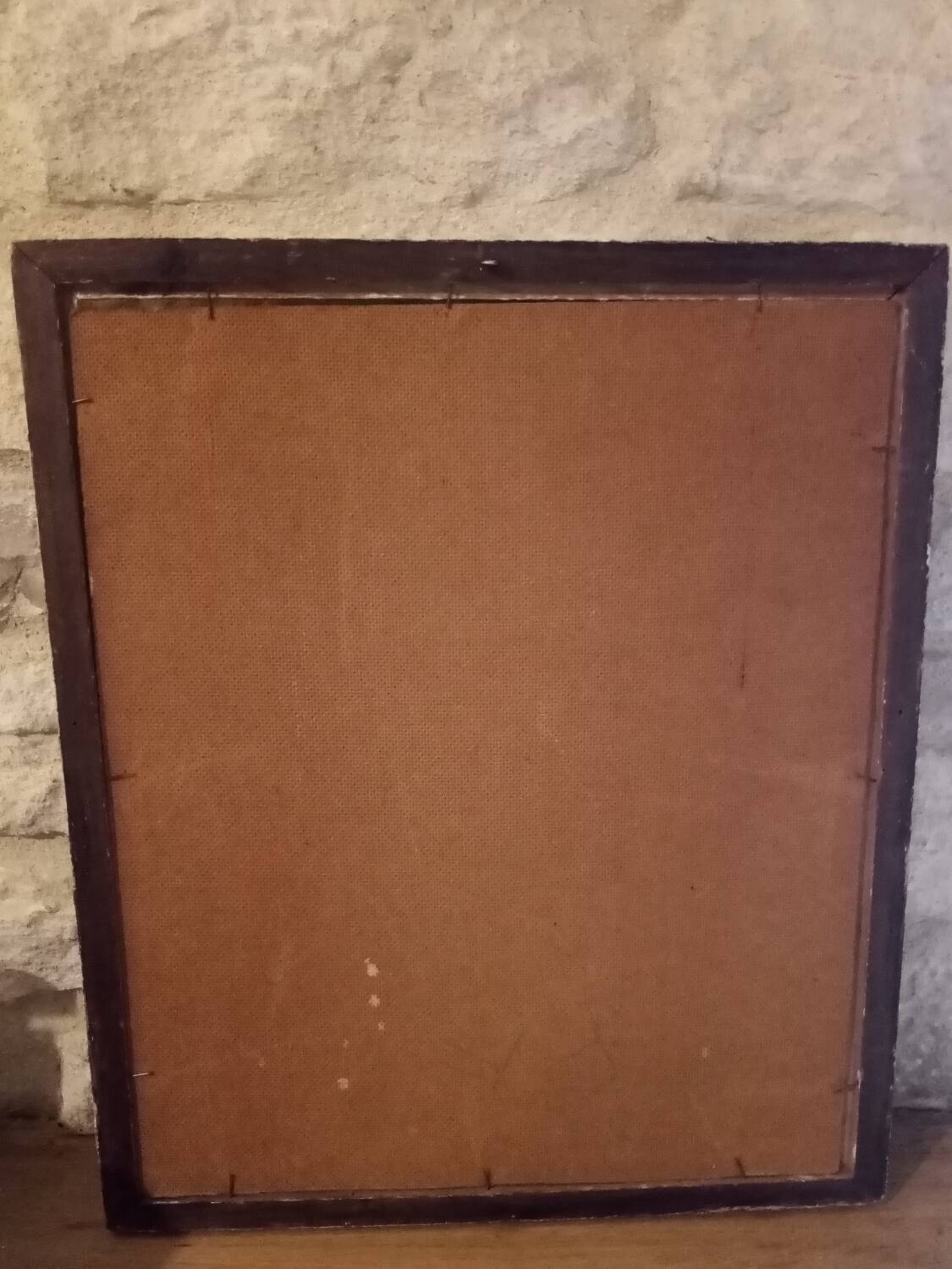 Oil painting on masonite Tusnelda Sanders