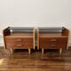 Paire tables de chevet vintage mid-century