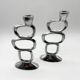 Pair of candlesticks "Circle" – Matthew Hilton, 1980s