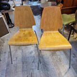 Midi centurion modern Danish Bentwood chairs with chrome legs