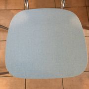 Pair of vintage sky blue Formica chairs – 1950s/60s Peugeot
