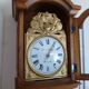 Horloge comtoise polychromé de fleurs