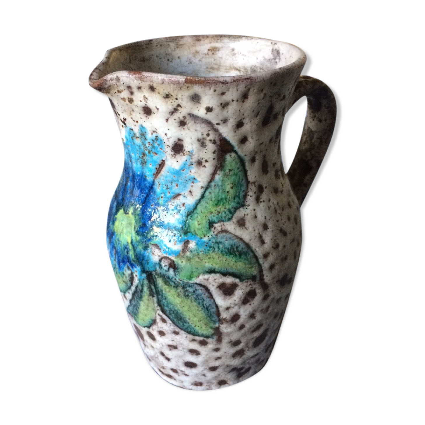 Ceramic pitcher Vallauris la Roue