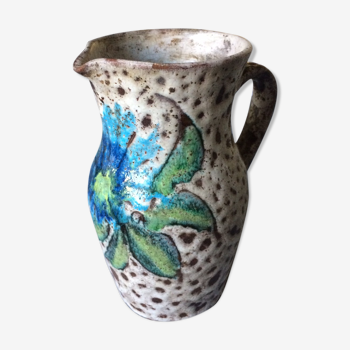 Ceramic pitcher Vallauris la Roue