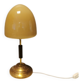 Lampe de table réalisée à partir de pièces de lampes recyclées, Art Déco années 1920-30.