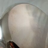 Old hollow plate silver metal handles shells