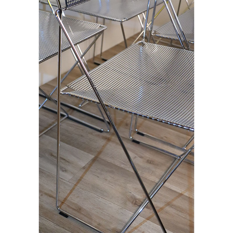 Series of 6 chairs design model Nuova X Line Omli for Magis 1970