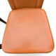 Set of 2 brown leather chairs