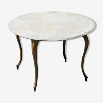 Coffee table marble metal 50s