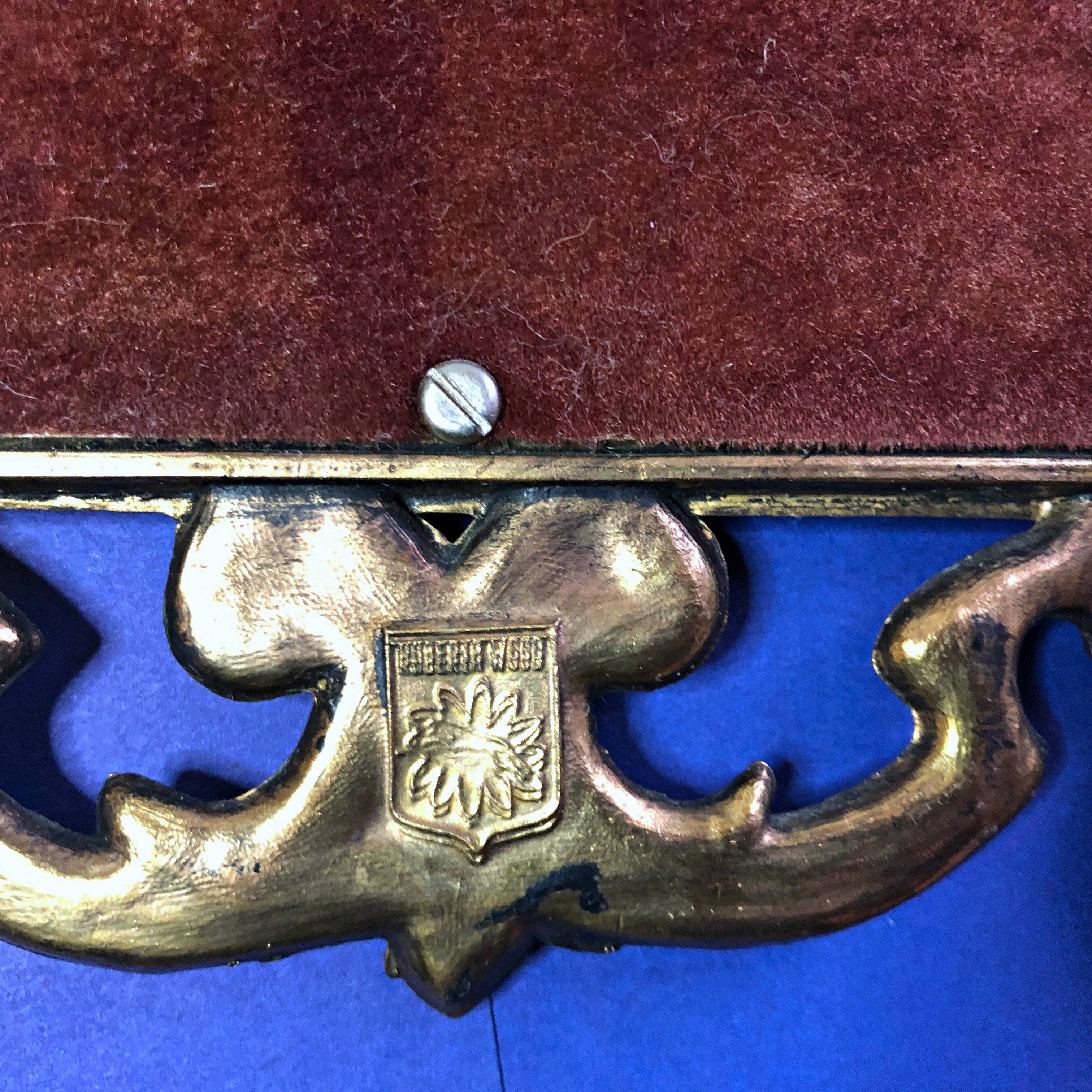 Small Rococo Baroque style mirror by Roberta Wood vintage 50/60