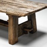 Primitive Wabi Sabi Dining Table, France, 19th Century