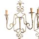 Gold wrought iron wall lights
