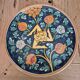 Decorative ceramic plate from Caltagirone.