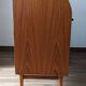 Bureau secrétaire à cylindre teck midcentury