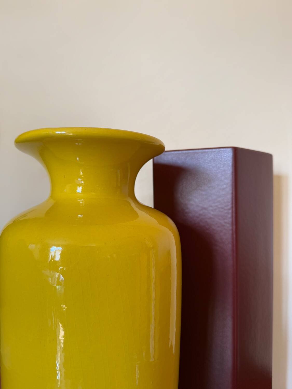 Large yellow vase West Germany 70s