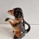 Porcelain teapot, dachshund, Germany, 1938-45