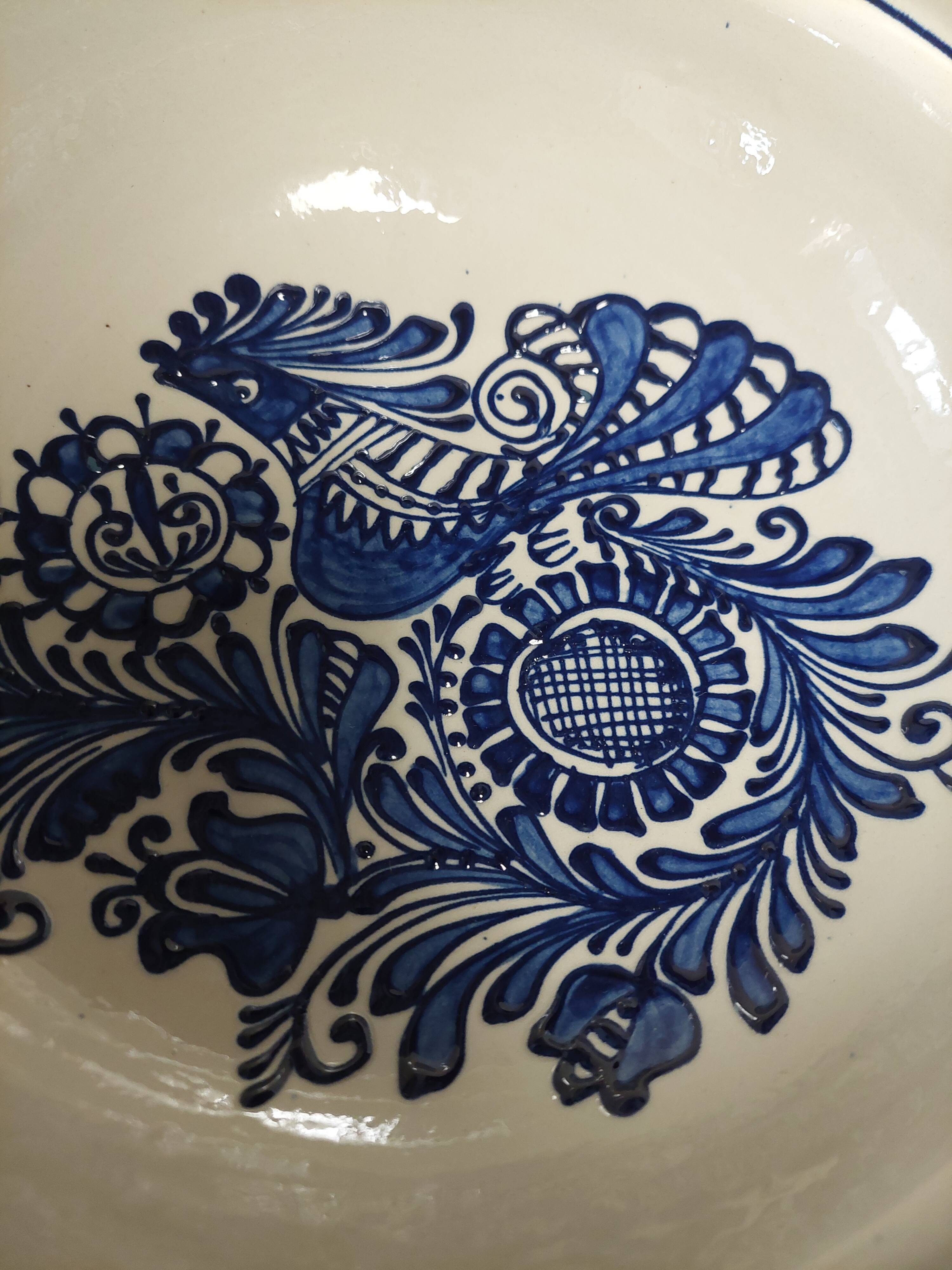 Korond ceramic salad bowl, Romania, 20th century