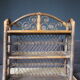 Bamboo and rattan wood shelf