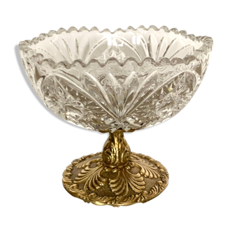 Empty pocket crystal and brass