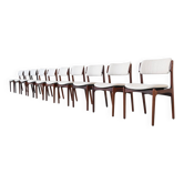 Ensemble de dix chaises de salle à manger Erik Buch OD 49 en palissandre O.D. Mobler Danemark 1960