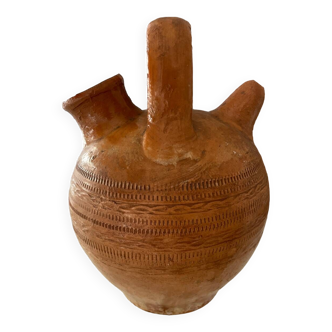 Terracotta gargoulette pitcher