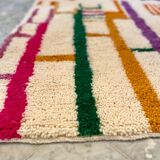 Tapis berbère coloré Azilal, 157 x 97 cm