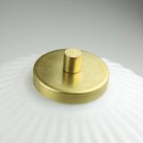 Mid-Century Brass & Glass Table Lamp