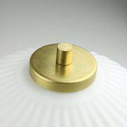 Mid-Century Brass & Glass Table Lamp