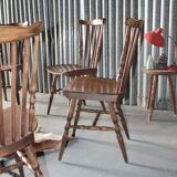 Series of 6 chairs of Bistro Baumann menuet style