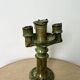 Antique Tamegroute candle holder oil lamp pottery Morocco terracotta