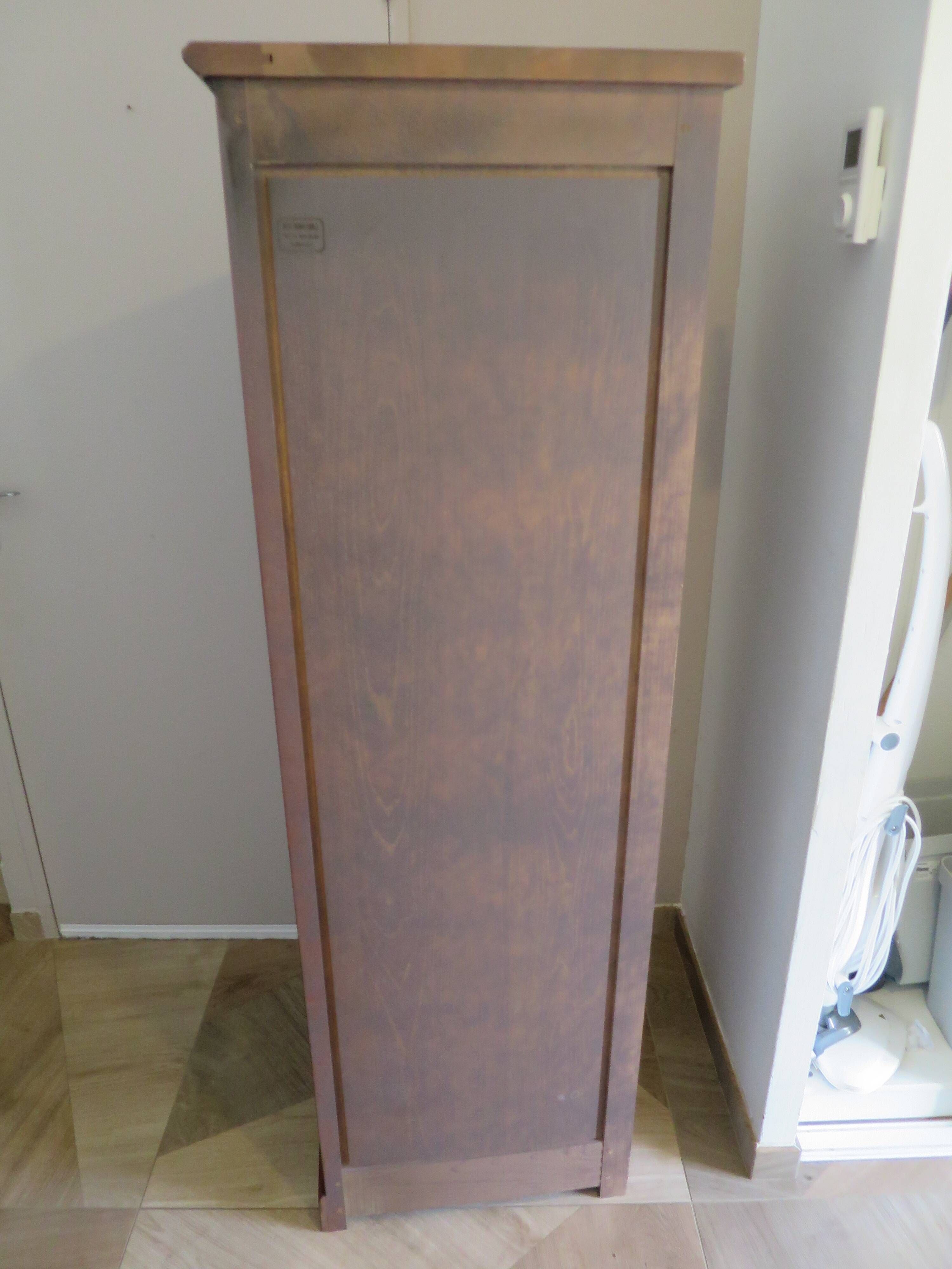 Corner bookshelf - Pentagon shape - Solid wood - 1980s - Richelieu