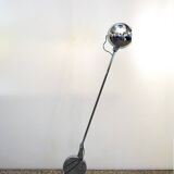 Paolo Tilche tilting floor lamp in chrome metal, 1970s