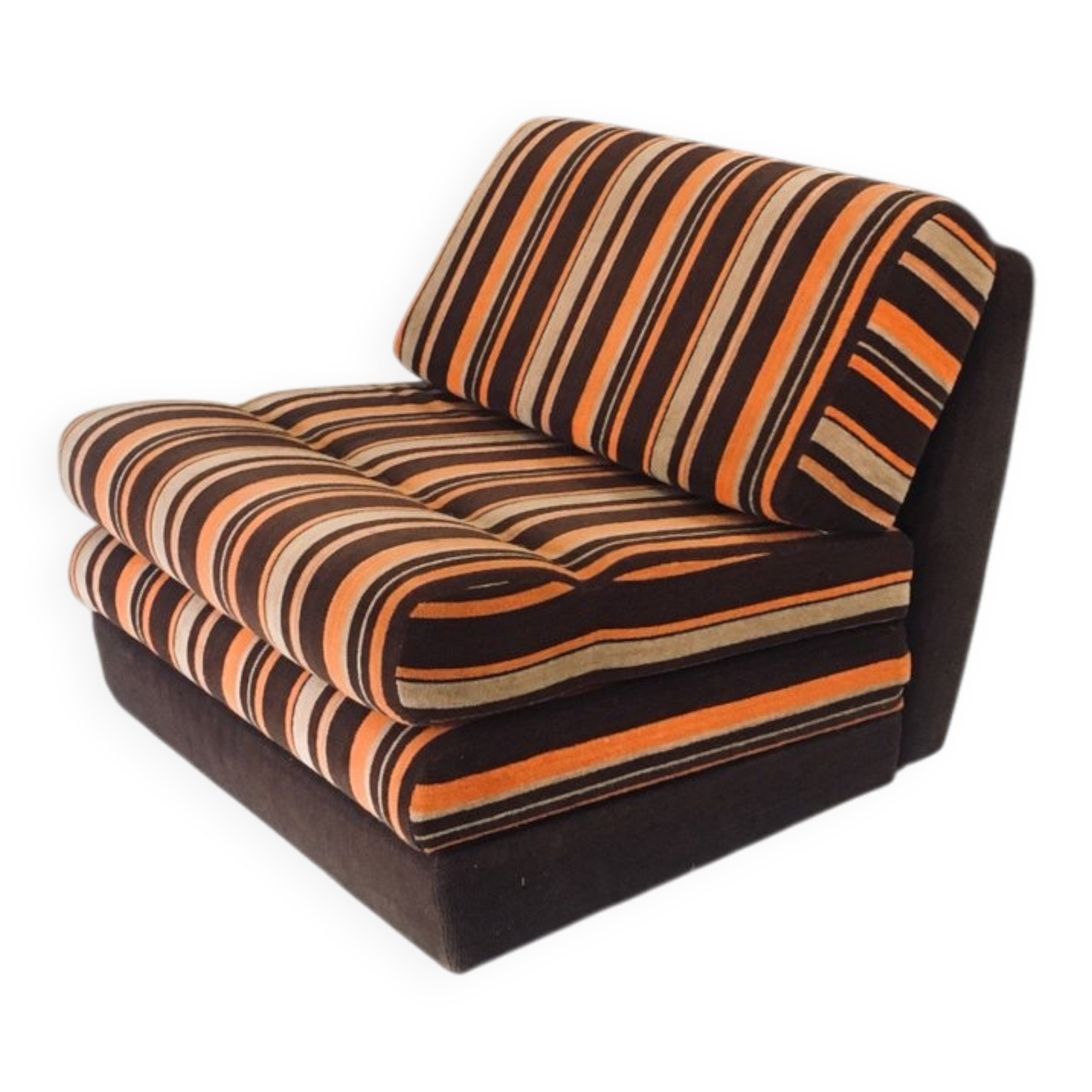 Fold-out extendable lounge chair, 1970s