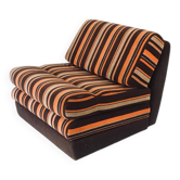 Fold-out extendable lounge chair, 1970s