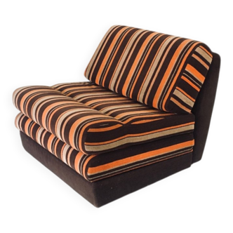 Fold-out extendable lounge chair, 1970s