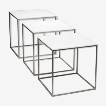 PK71 table set designed by Poul Kjaerholm 1957, E Kold Christensen, vintage 60