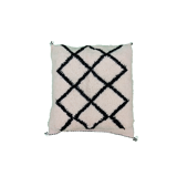 Coussin berbère losanges noirs