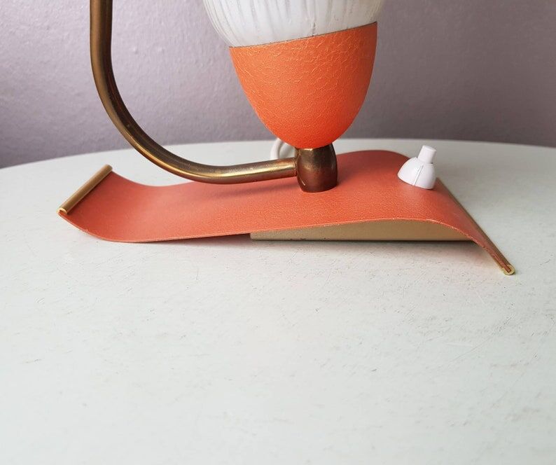 Italian night light 60s orange