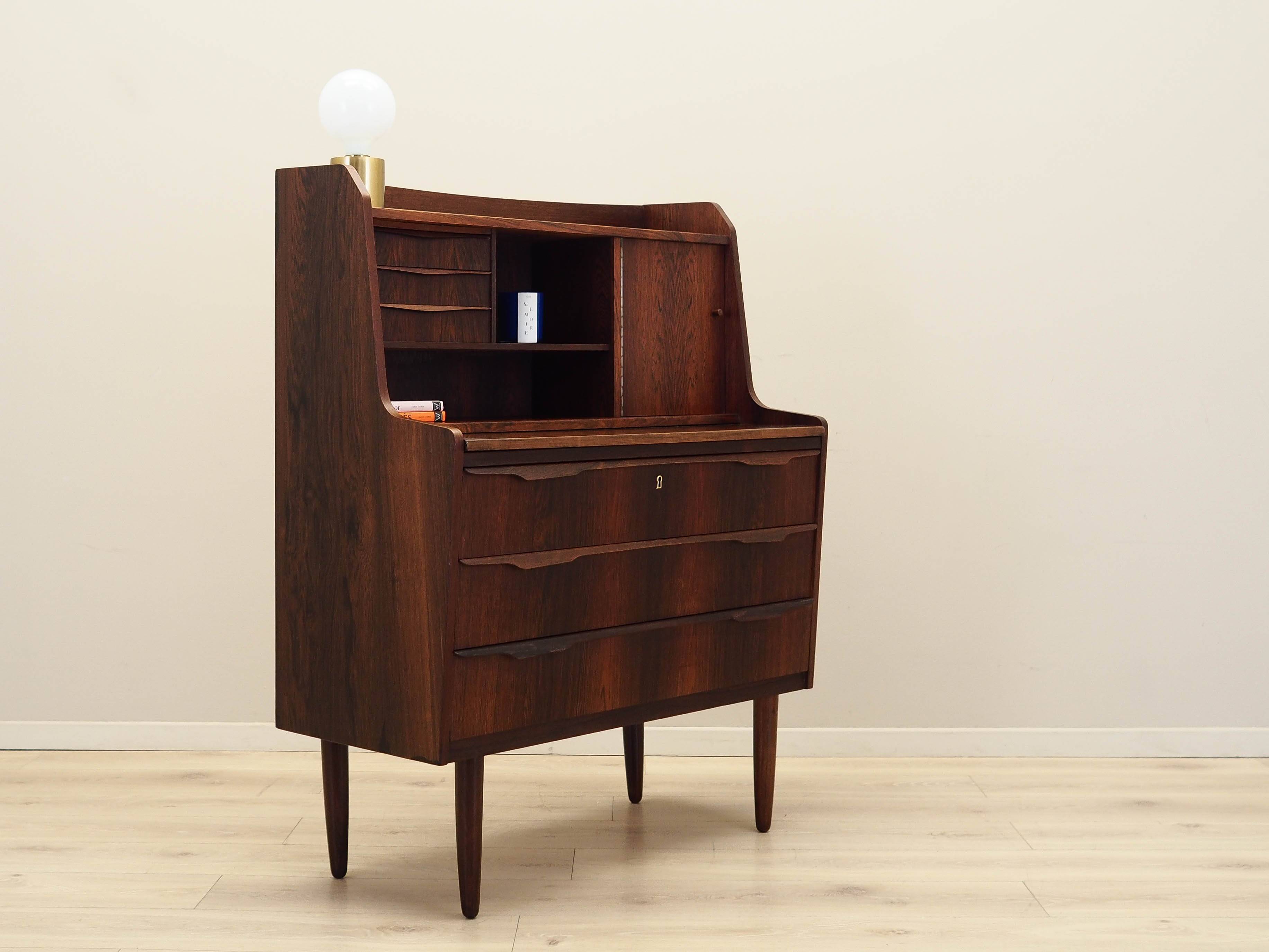 Rosewood secretary, Danish design, 1970s, production: Denmark