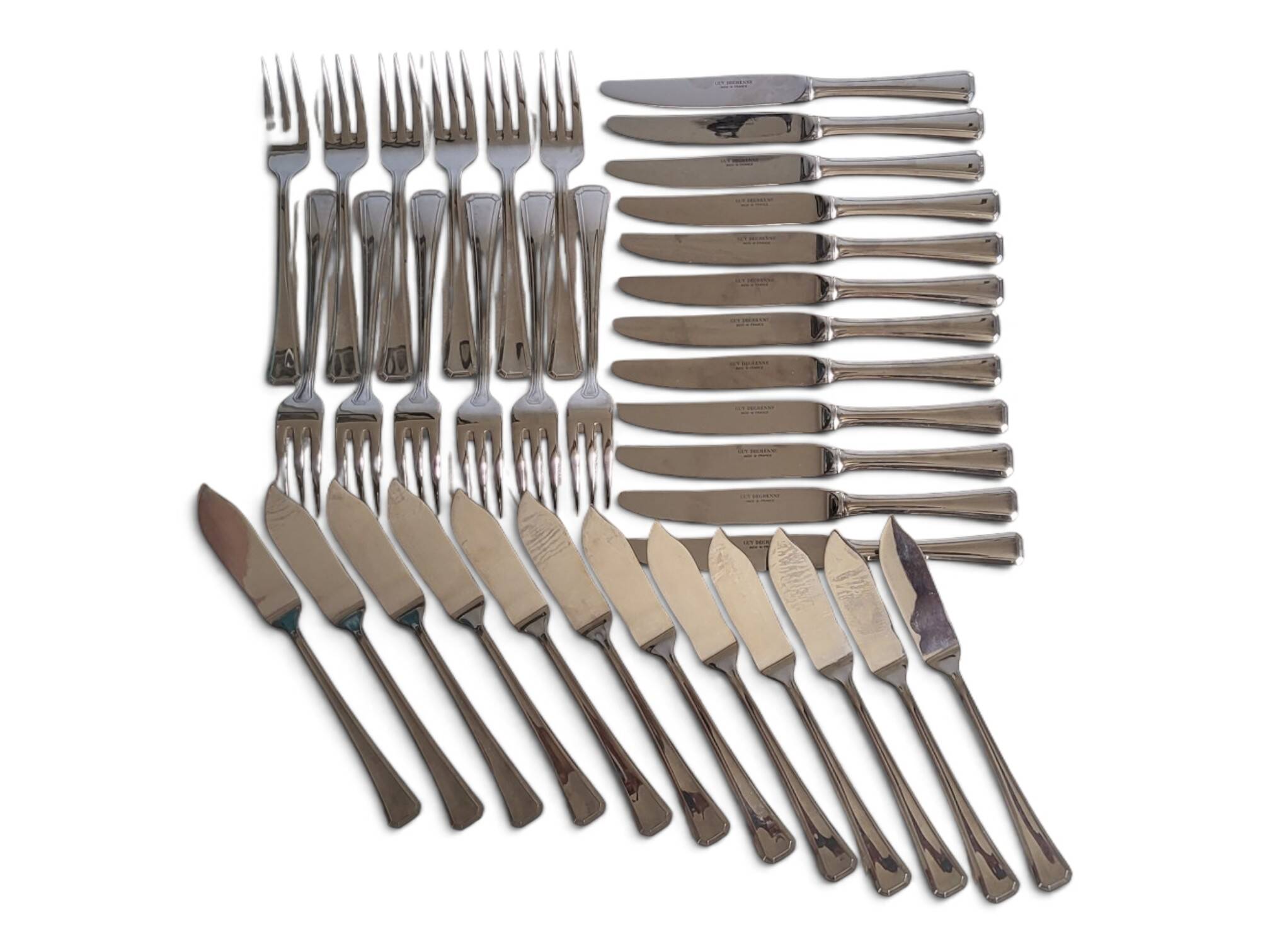 Fish cutlery service Guy Degrenne 36 pieces