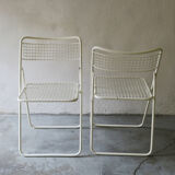 Pair of metal chairs