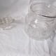 Glass glass cork jar